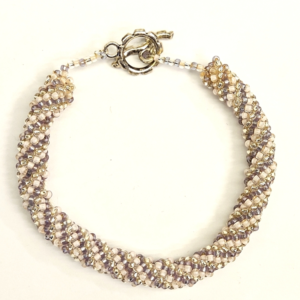 Handmade Rusian Spiral Beaded Bracelet